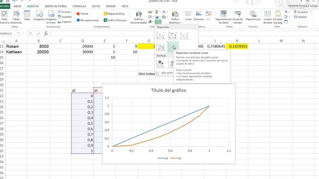 Drawing Lorenz Curve with Excel смотреть онлайн