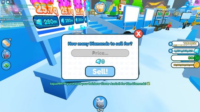 Путь к 1 триллиону гемов в Пет Симулятор Икс! (№1) Pet Simulator X ROBLOX