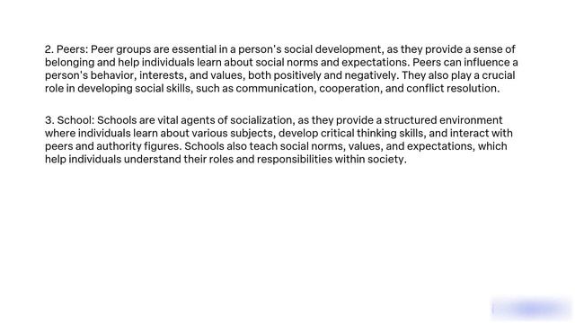 What is the importance of the following icons representing the agents of socialization to your deve смотреть онлайн