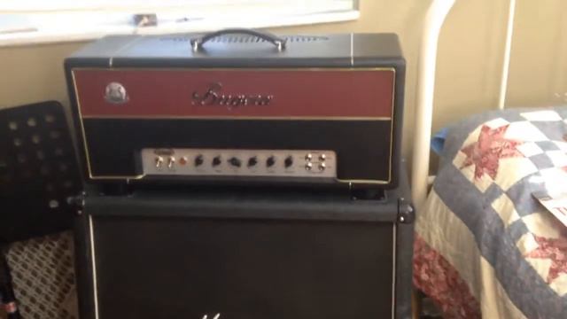 Bugera 1960 head on a Marshall 1960a cab, perfect fit. смотреть онлайн