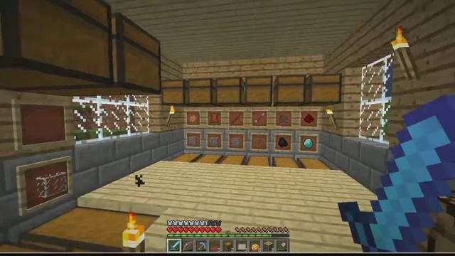 Minecraft Ванилька #6 Интерьер дома смотреть онлайн