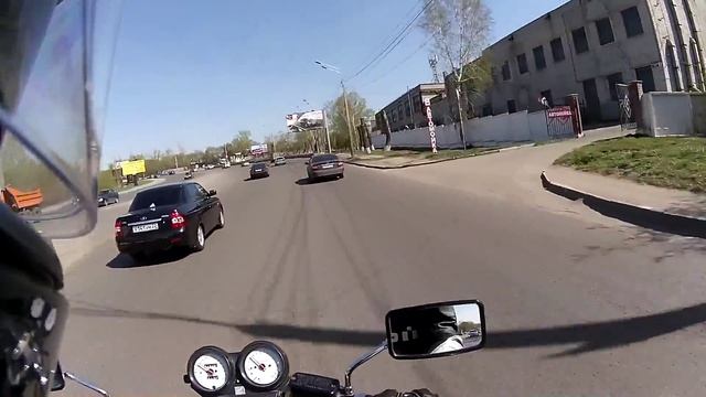 Honda Hornet 600F. Весенний Барнаул. 02.05.2014г. смотреть онлайн