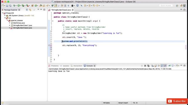 Stringbuilder Methods in java || what is the Stringbuilder methods || insert || Replace || Delete смотреть онлайн
