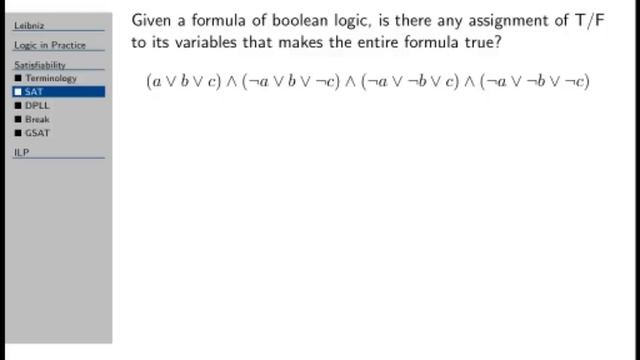 propositional satisfiability, DPLL смотреть онлайн