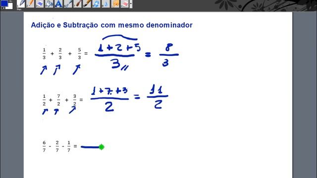 Adição e Subtração de Frações смотреть онлайн