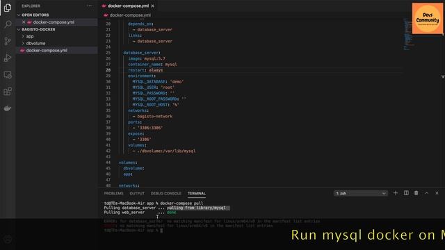 Fix Docker MySQL “no matching manifest for linux/arm64/v8 in the manifest list entries” смотреть онлайн