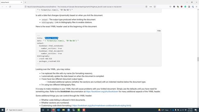 YAML header basics in R Markdown смотреть онлайн