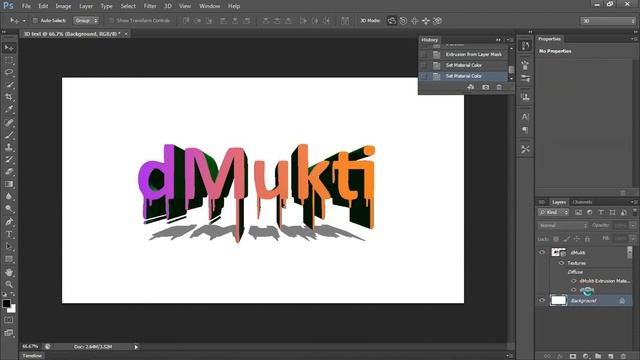 3D Text Effect | teks Efek Photoshop Cs6 смотреть онлайн