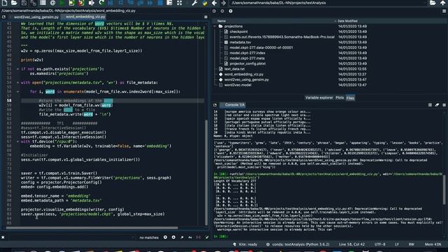 Visualising word embeddings using TensorFlow (TF-2.0)and Tensorboard смотреть онлайн