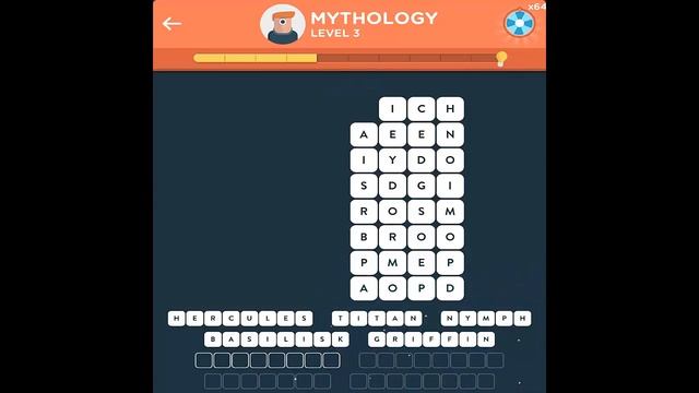 WordBrain 2 - Word Searcher Mythology Level 1-5 Answers смотреть онлайн