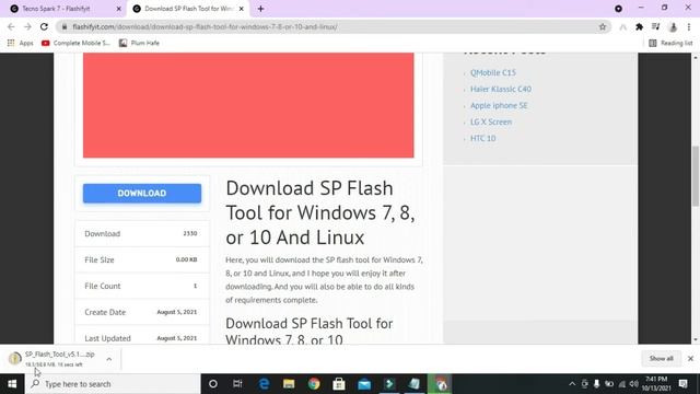 How to flash Tecno Spark 7 SP Flash Tool  Tutorial