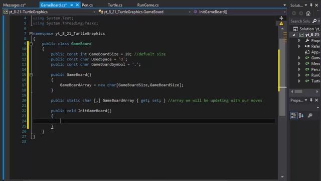 C# Programming Challenge 8.21: Turtle Graphics Part 2/9 (C# static classes, C# 2D arrays) смотреть онлайн