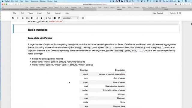Python for Data Analysis 2018 - Lesson 17 (3/7) смотреть онлайн