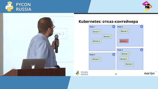 Евгений Слезко, Marilyn «Переход на SOA в существующем Python-проекте. Тяжеловато или ничего?» смотреть онлайн