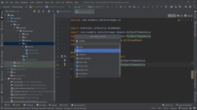 Android Studio. - Cómo implementar Data Store + Hilt + MVVM + Compose смотреть онлайн