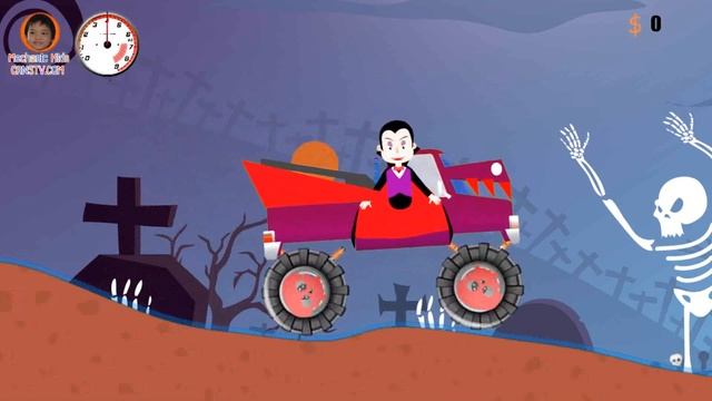 Dracula Monster Stunt Truck Hill Climb Racing Game смотреть онлайн