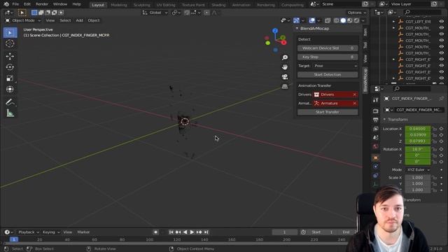 BlendArMocap - AR Pose, Hand, Face Detection in Blender Beta Release смотреть онлайн