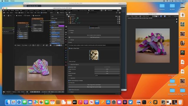 BSLIVE First Look At Blender 3D AI Render Addon смотреть онлайн