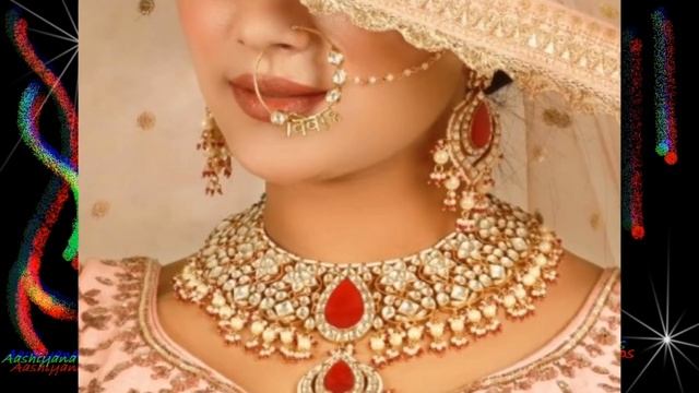 trendy Indian bridal jewelry for women,gold,dimond ,emerald,perl, ruby, jwellery for girls, смотреть онлайн