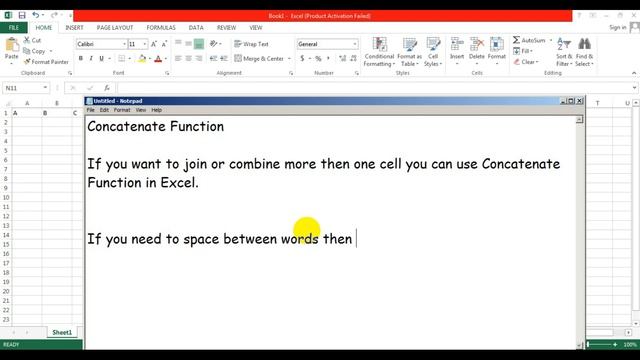 How to use the Excel CONCATENATE function || Concatenate Excel Function смотреть онлайн