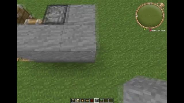 Как построить дверь из липких поршней в minecraft 1.2.5