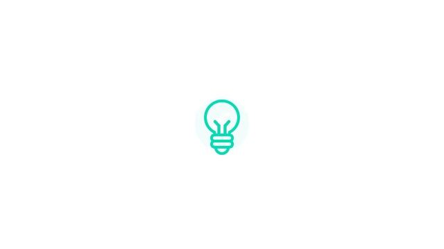 Idea icon Lottie JSON animation смотреть онлайн