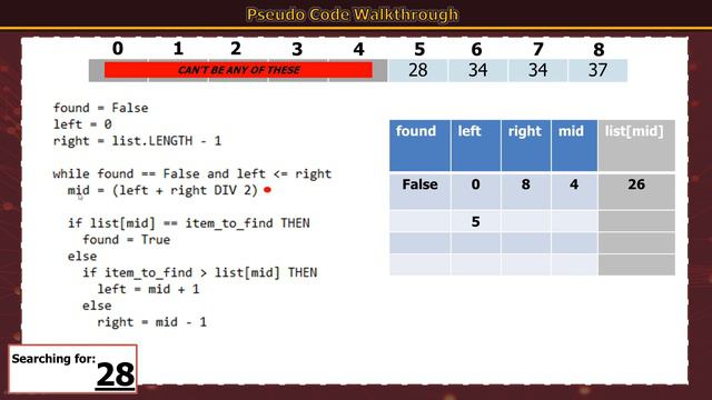 Binary Search Algorithm Part 2 3.1.3 - Lesson 7B смотреть онлайн