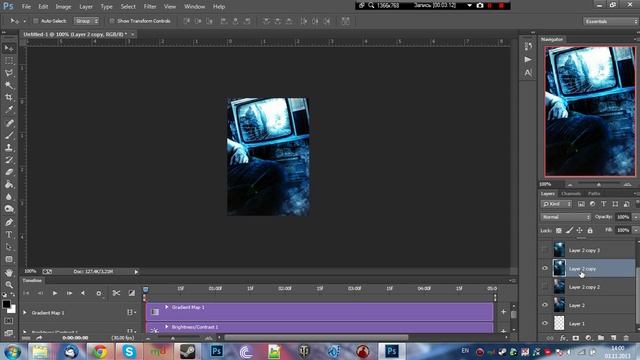 Видео уроки - Adobe photoshop CC - GIF аватарка с плавным переходом смотреть онлайн