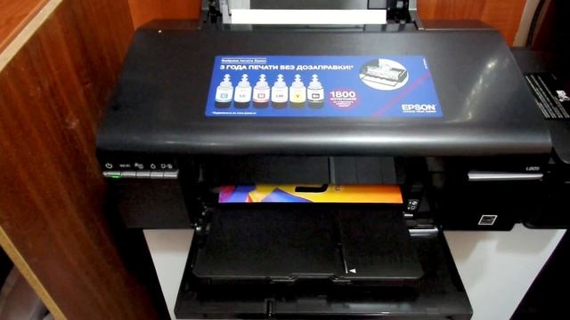 Печать на фотобумаге с принтера Epson L805 или L800 || Photoprinting from the printer Epson L805 смотреть онлайн