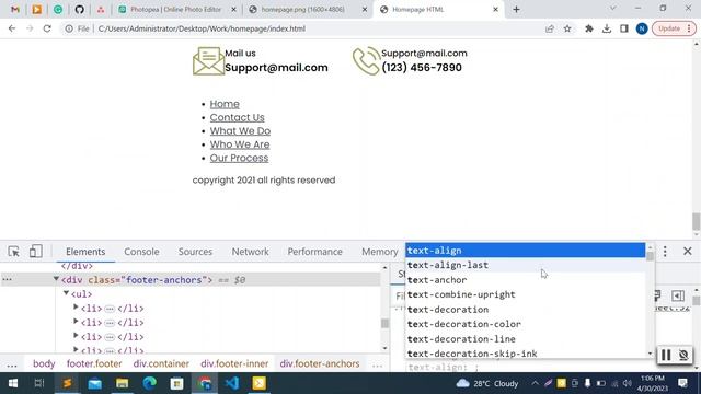 Building a Footer Section for Your Website Using HTML and CSS : How to Create a Website - Part 12 смотреть онлайн