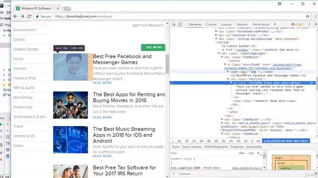 lesson55. BeautifulSoup Example Parsing a Real Web Site Part1 смотреть онлайн