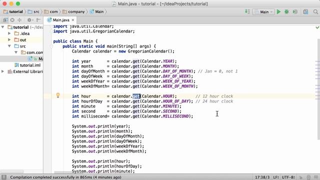 Java Tutorial for Beginners - Learn Java - #62 - java.util.Calendar & GregorianCalendar смотреть онлайн