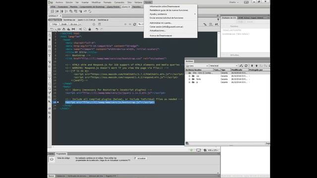 Como realizar sitio bootstrap con Dreamweaver CC 2015 con acceso a bases de datos Parte 1 смотреть онлайн
