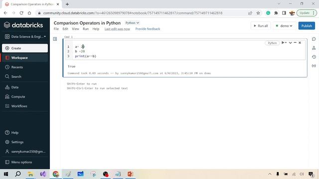 16- Comparison Operators in Python in Hindi смотреть онлайн