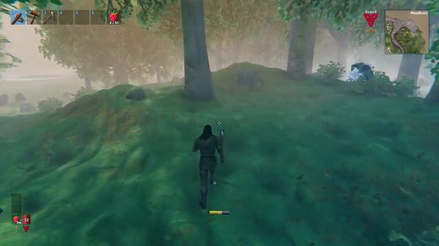 Valheim Part 1 Gameplay! Boars Galore First Base Set Up смотреть онлайн