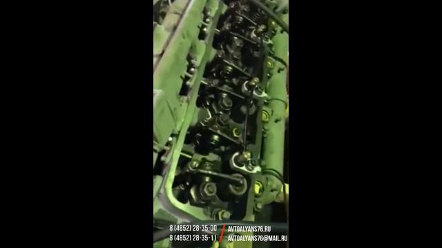 Обкатка двигателя ЯМЗ индивидуальной сборки от Автоальянс смотреть онлайн