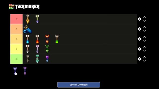Quais são as melhores balas e flechas do terraria? #tierlist #terraria смотреть онлайн