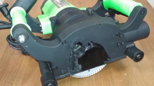 Самый мощный профессиональный инструмент для штробления стен под проводку штроборез MESSER T1455 смотреть онлайн