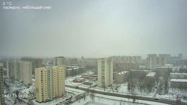 Город в окне / Gorodvokne.ru / Панорама Москвы Таймплапс 160114
