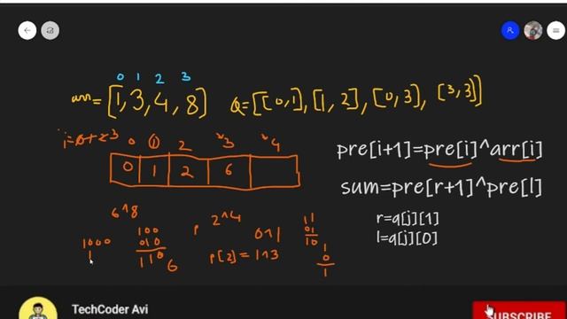 XOR Queries of a Subarray | Prefix Array | Leetcode смотреть онлайн