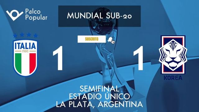 ?ITALIA GANA A COREA DEL SUR Y CLASIFICA A LA FINAL DEL MUNDIAL SUB 20 ANTE URUGUAY EN PALCO POPULA смотреть онлайн