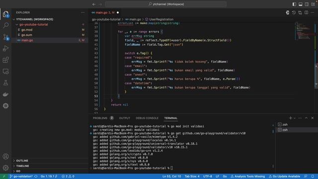 Golang Validator : Cara Efektif Validasi Data di API Golang смотреть онлайн