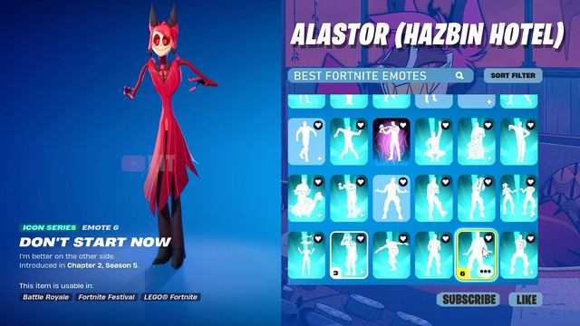 ALASTOR Doing Fortnite Dances & Emotes (Hazbin Hotel)