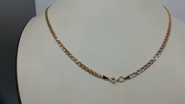 Цепочка двойной ромб из золота, видео смотреть онлайн