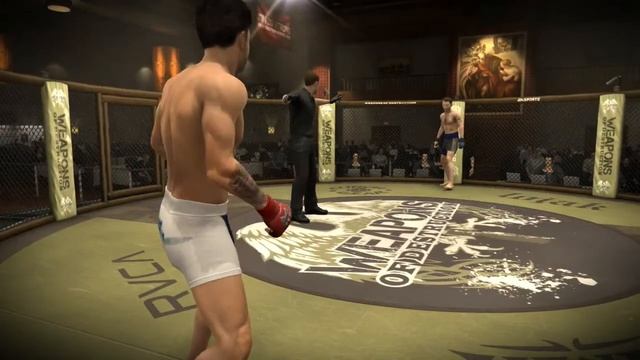 EA sports MMA career mode ps3 HD gameplay training and 1st fight смотреть онлайн