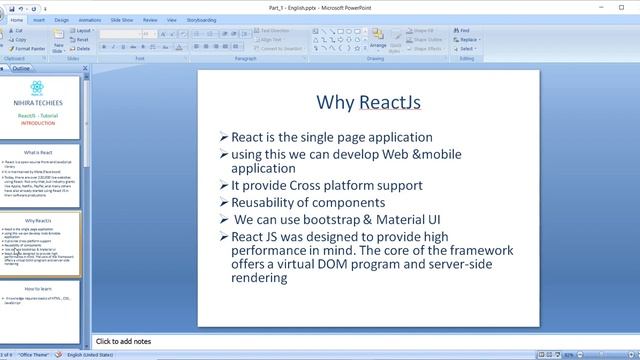 React JS Tutorial - part #1 (Introduction + basic overview of react application) смотреть онлайн