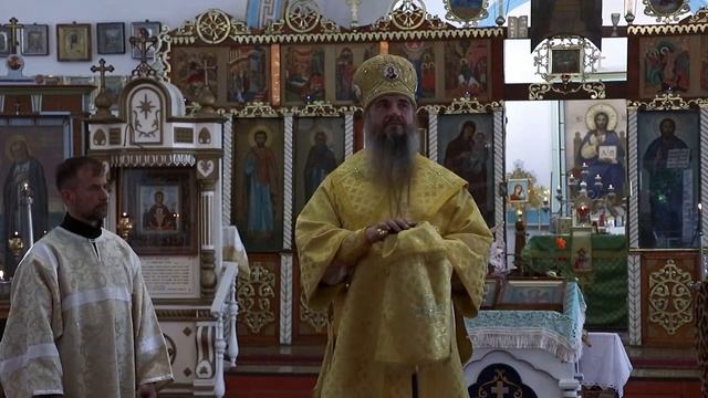 Проповедь в храме Архистратига Божия Михаила в Оше смотреть онлайн