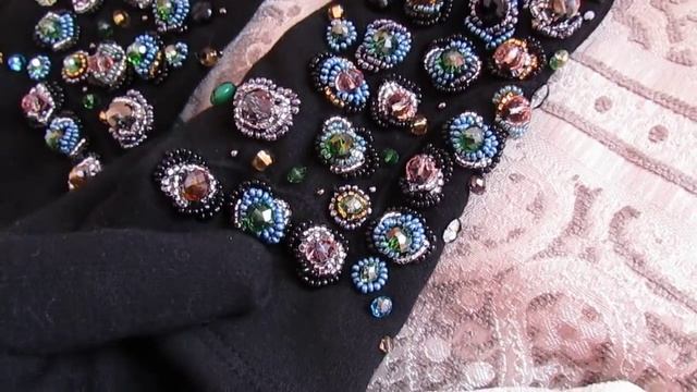 Вышивка на трикотажные перчатках из натуральных камней смотреть онлайн