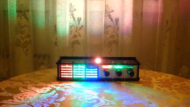 Рига Ноктюрн цветомузыка LED . Audio spectrum analyzer смотреть онлайн