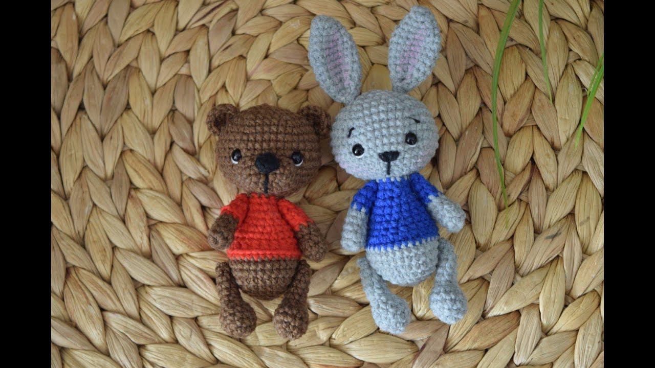 мастер класс по вязанию крючком медведя и зайчика амигуруми смотреть онлайн